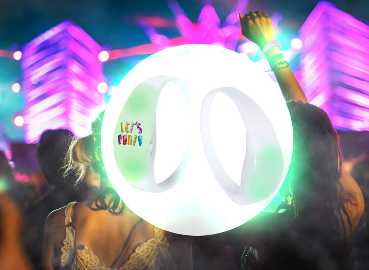 pulseras con luces led personalizadas